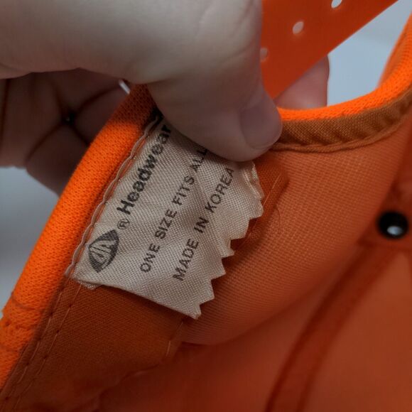 Boise Idaho Helicopters Inc Snapback Hat Orange OSFA Adjustable YR Headwear - Picture 8 of 8